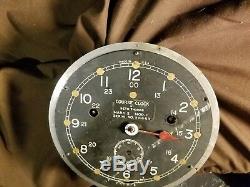 Rare WWII Seth Thomas Course Zig Zag sub avoidance U. S. Navy Ships Clock- 6 in
