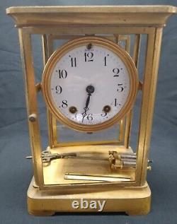 Restore Project Antique SETH THOMAS Crystal Regulator Clock AS-IS For PARTS