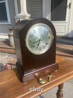 Restored Antique 1920 Seth Thomas Chime Clock No. 11 Westminster Sonora Design