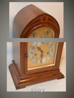 Restored Grand Seth Thomas Chime 70 1928 Antique Cabinet Clock In Mahogany