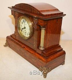 Restored & Quite Rare Seth Thomas 4 Bell Sonora 4 1909 Antique Chime Clock