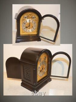 Restored Rare & Grand Antique Seth Thomas Chime Clock No. 73 1921 In Mahogany