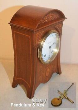 Restored Rare Seth Thomas Antique Touraine-1910 Fine Cabinet Clock In Mahogany