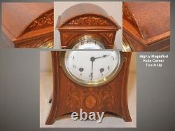 Restored Rare Seth Thomas Antique Touraine-1910 Fine Cabinet Clock In Mahogany