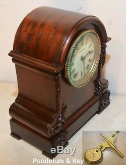 Restored Rare Seth Thomas Milan 1906 Fine Antique City Series Cabinet Clock