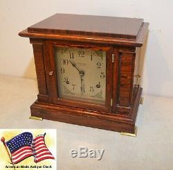 Restored Seth Thomas Antique First Issue 4 Bell Sonora Chime Clock #00 1911