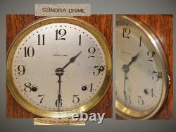 Restored Seth Thomas Antique Sonora 2 1911 Chime Clock With Deep Toned Bells