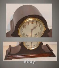 Restored Seth Thomas Antique Tambour No. 4-1921 Time & Strike Clock In Mahogany