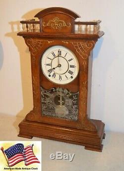 Restored Seth Thomas Buffalo-1885 City Series Antique Cabinet Clock In Walnut