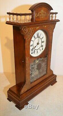 Restored Seth Thomas Buffalo-1885 City Series Antique Cabinet Clock In Walnut