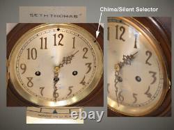 Restored Seth Thomas Chime No. 75 1921 Antique Cabinet Clock In Mahogany