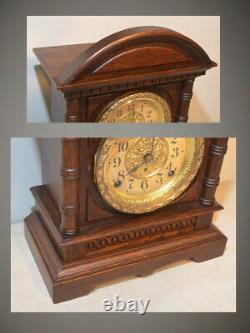 Restored Seth Thomas Kent 1905 Fine Antique Cabinet Clock In Fumed Oak