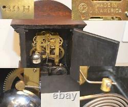 Restored Seth Thomas Kent 1905 Fine Antique Cabinet Clock In Fumed Oak