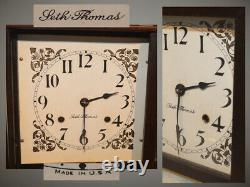 Restored Seth Thomas Plymouth 1921 Mahogany Pillar & Scroll Antique Clock