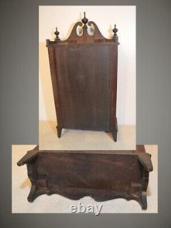 Restored Seth Thomas Plymouth 1921 Mahogany Pillar & Scroll Antique Clock