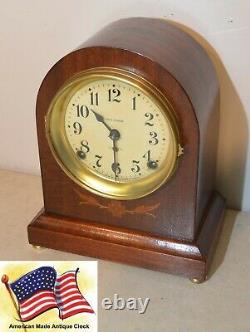 Restored Seth Thomas Prospect # 00-1913 Mahogany Time & Strike Antique Clock