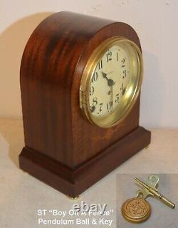 Restored Seth Thomas Prospect # 00-1913 Mahogany Time & Strike Antique Clock