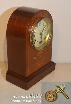 Restored Seth Thomas Prospect 2 1913 Fine Antique Cabinet Clock In Mahogany