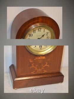 Restored Seth Thomas Prospect 2 1913 Fine Antique Cabinet Clock In Mahogany