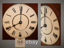 Restored Seth Thomas Rare&grand Hecla 1885 Mahogany Antique Cabinet Clock