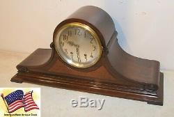 Restored Seth Thomas Tambour 21-1928 Antique Mahagony Time & Strike Clock