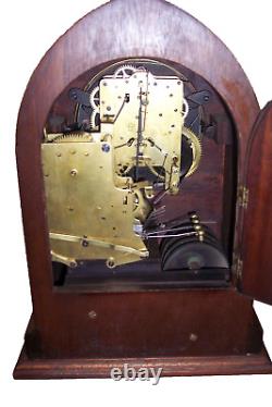 Running Antique Seth Thomas Sonora Chime 4 Bell Clock Cathedral