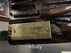 S. S. Onondaga Shipwreck Salvage B. Mason Art Helmsman Seth Thomas Clock E537-014