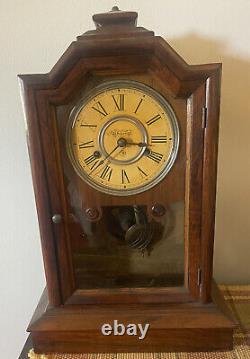 SETH THOMAS 30 HR mantle clock Tome & Strike running well 1880