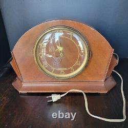 SETH THOMAS ANTIQUE Mantle CLOCK Art Deco electric salvage parts 1940s