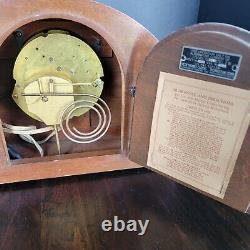 SETH THOMAS ANTIQUE Mantle CLOCK Art Deco electric salvage parts 1940s