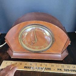 SETH THOMAS ANTIQUE Mantle CLOCK Art Deco electric salvage parts 1940s