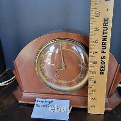 SETH THOMAS ANTIQUE Mantle CLOCK Art Deco electric salvage parts 1940s