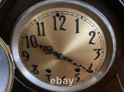 SETH THOMAS ANTIQUE Tambour MANTLE CLOCK NO. 18. Works. With Key. Runs Well