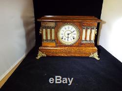 SETH THOMAS Adamantine Clock Shelf/Mantle 6 columns Clock