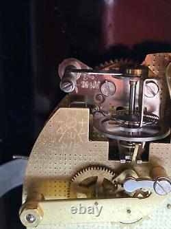 SETH THOMAS Clock Moonphase With Hermle GERMANY Movement 130-020, Mechanical. READ