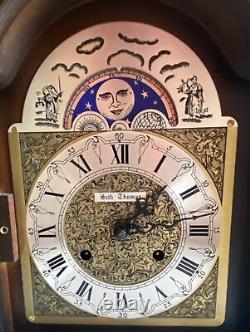 SETH THOMAS Clock Moonphase With Hermle GERMANY Movement 130-020, Mechanical. READ