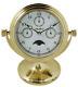 Seth Thomas Clock, Multifunctional Commander Clock, Solid Brass Case Gimbel Base