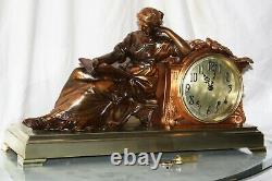SETH THOMAS Mantel Antique Clock c/1917- FULLY RESTORED -Model NEW REPOSE