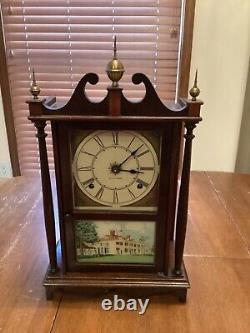 SETH THOMAS PILLAR & SCROLL Working, Mount Vernon Panel, Key, See Description