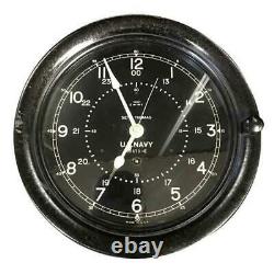 SETH THOMAS U. S. NAVY 59479-E US Army Warship Clock Rare Vintege Free Shipping