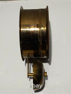 SETH THOMAS wind up Brass Ship's clock with single external bell