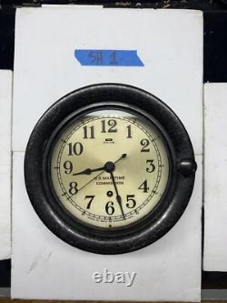 (SH1) Antique Seth Thomas Us Navy Maritime Commission Ships Bakelite Deck Clock