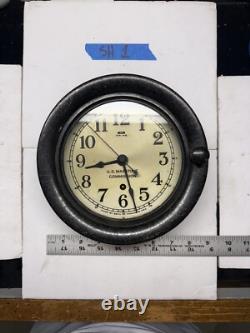 (SH1) Antique Seth Thomas Us Navy Maritime Commission Ships Bakelite Deck Clock