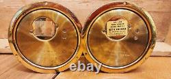 Set Brass Seth Thomas Corsair Ship's Clock & Barometer CAT 1504 Model E537-010