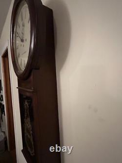 Seth Thomas # 1 Large Regulator Wall Clock in Mahogany Case Model 1860- working