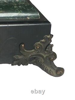 Seth Thomas 1880-1890 Adamantine Mantle Clock With Key Partial Working Antique