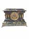 Seth Thomas 1880 Marbled Adamantine Mantel Clock Pillars Lions Heads