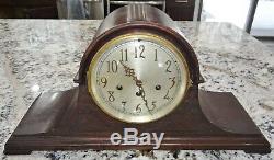 Seth Thomas #74 Mantel Clock 113 Movement Westminster Chime Vtg Antique RUNS