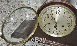 Seth Thomas #74 Mantel Clock 113 Movement Westminster Chime Vtg Antique RUNS
