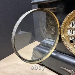 Seth Thomas 8 Day Adamantine #102 Mantle Clock with Original Bob & Key